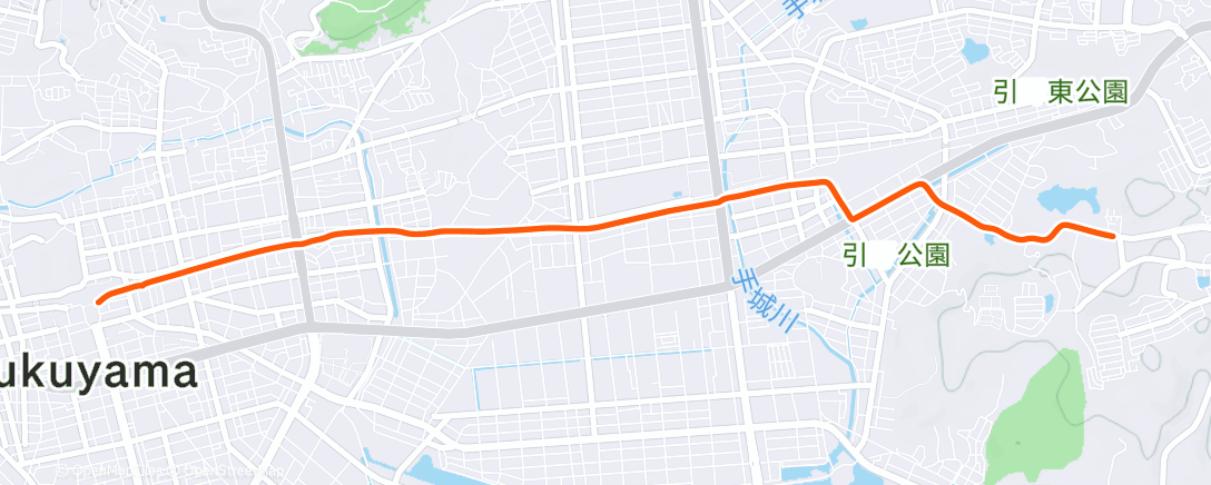 Map of the activity, 午後のライド