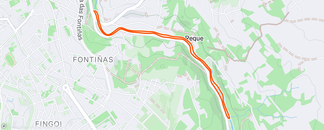 Map of the activity, Carrera de tarde