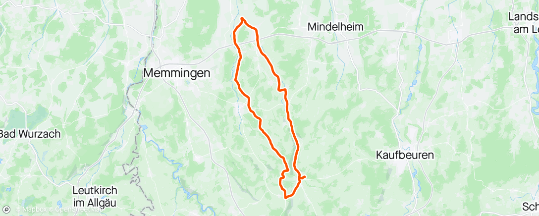 Map of the activity, RR - Fahrt am Nachmittag