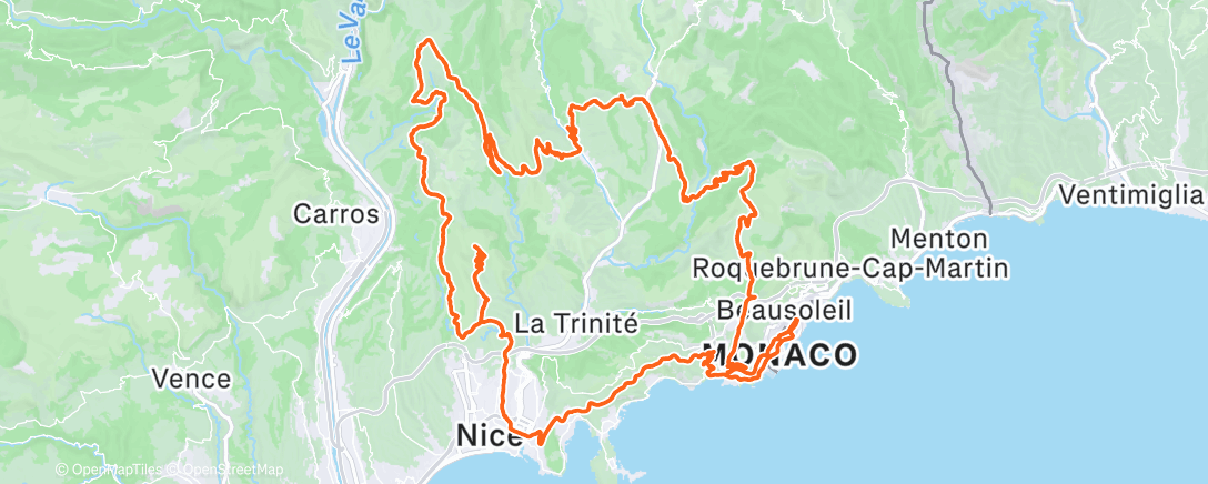 Карта физической активности (Morning Ride)