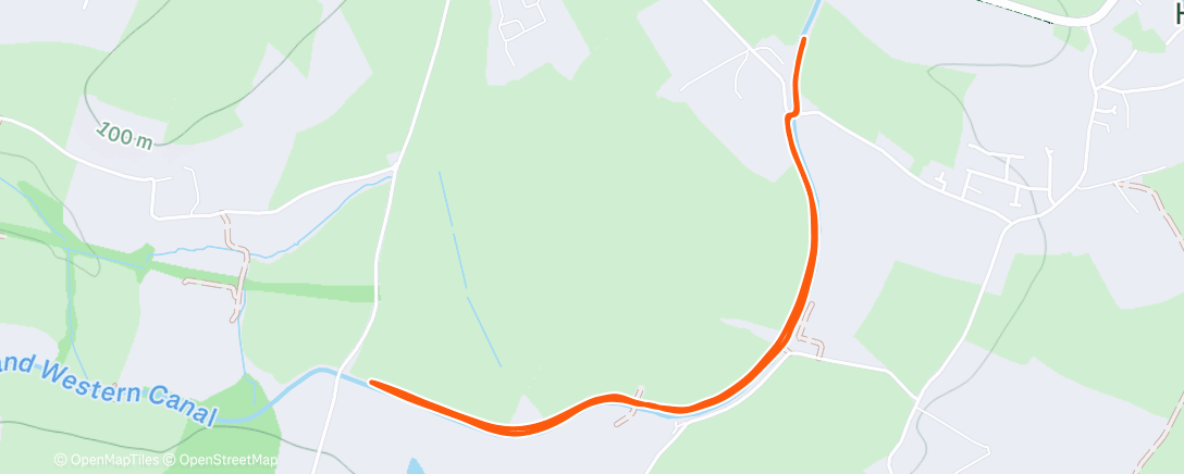 Map of the activity, Lunch Run/Jog