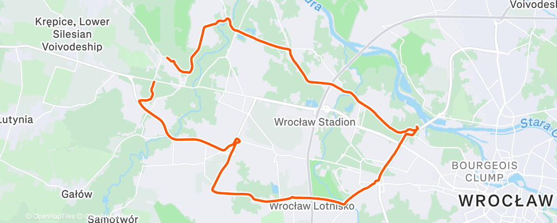 Карта физической активности (Morning Ride)