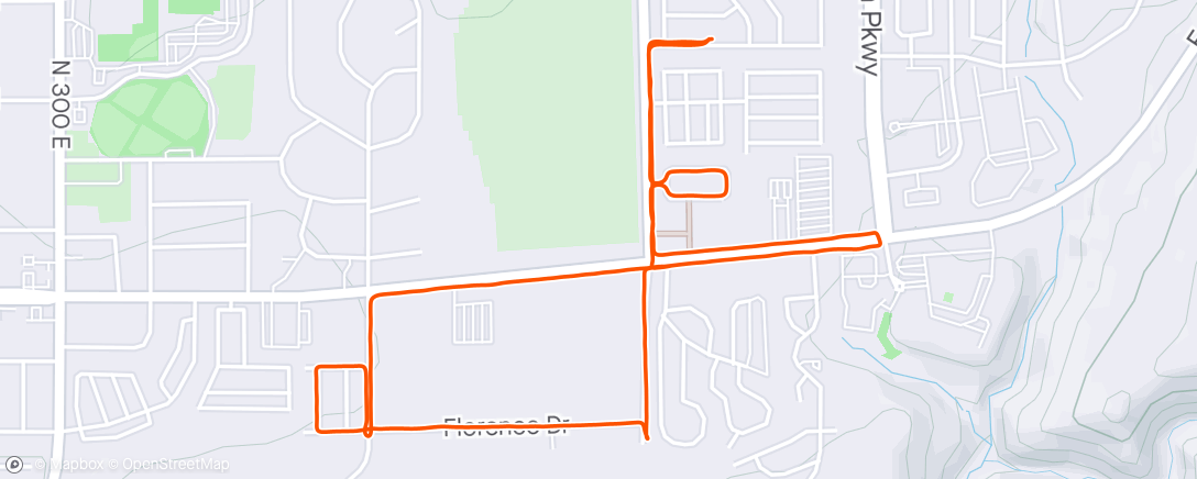 Map of the activity, 5K #9
