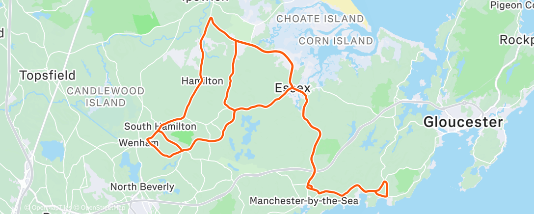 Mappa dell'attività Morning Ride