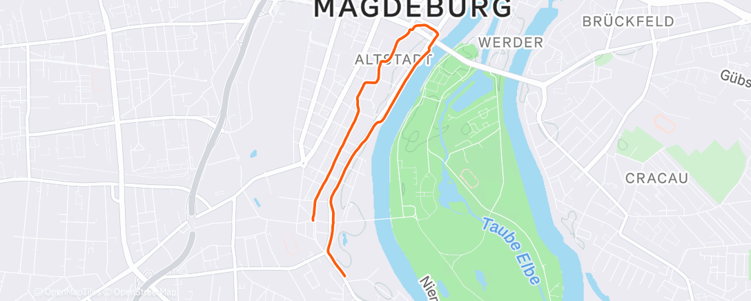 Map of the activity, Training Januar 2025 (1/15)