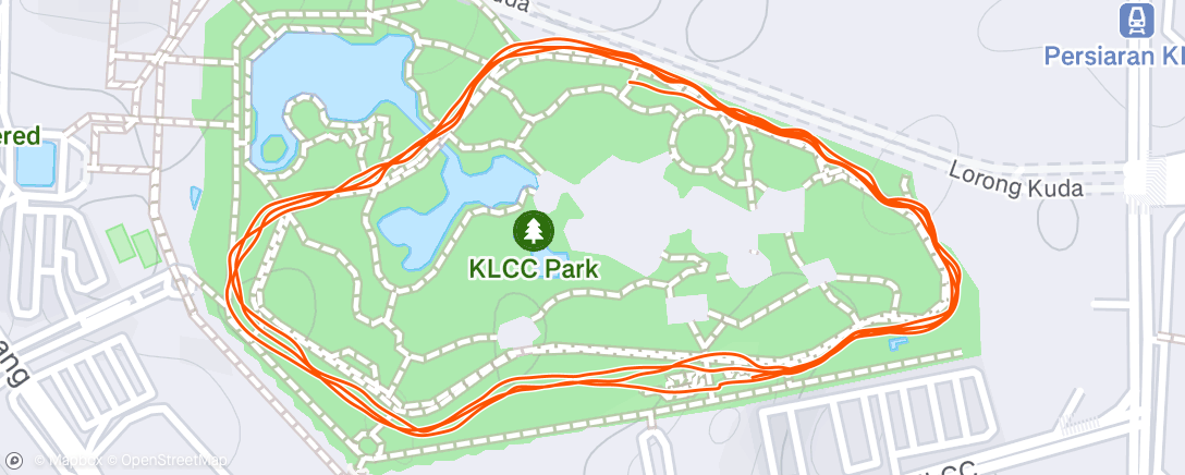 Map of the activity, Morning Run