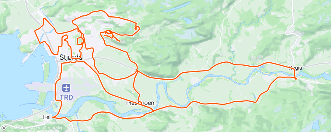 Map of the activity, Lufte sykkel’n i vårsola☀️🐣