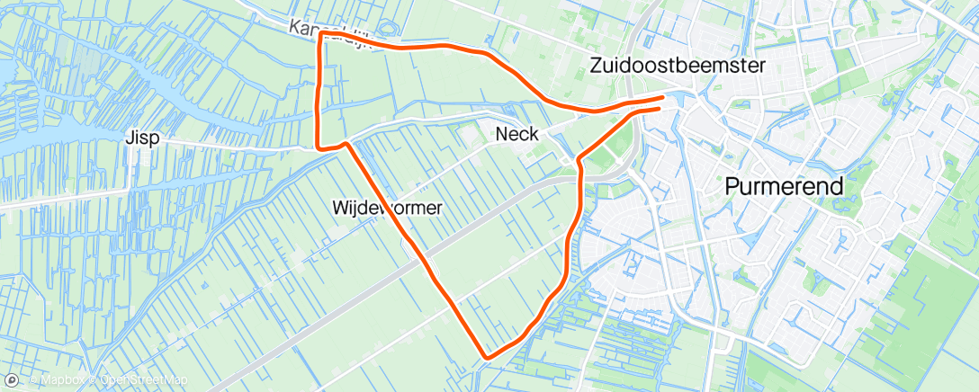 Map of the activity, Rondje met Finn