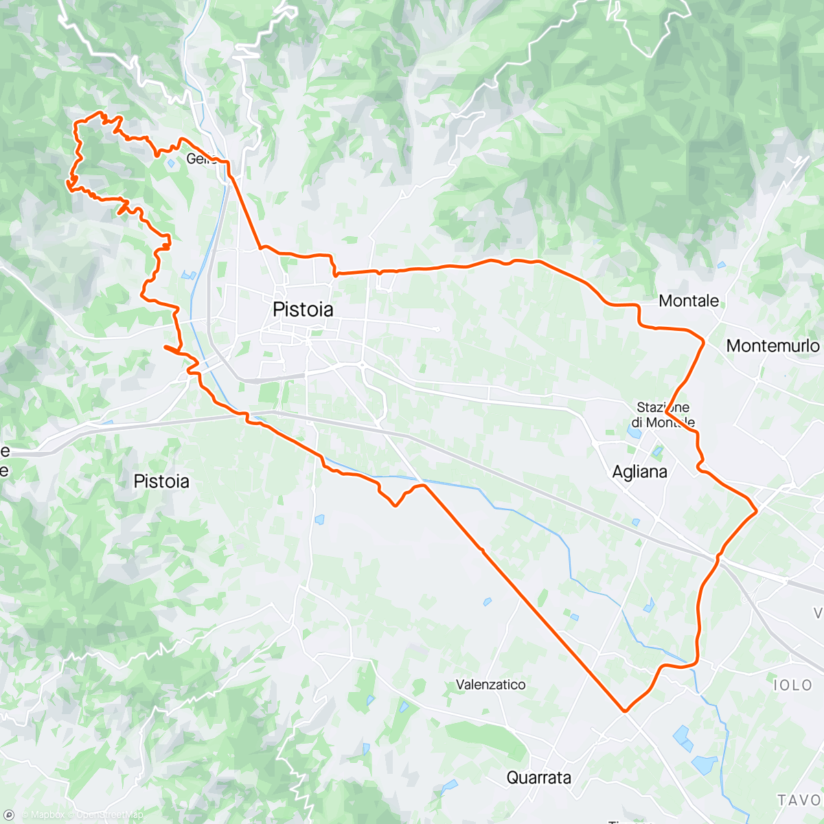 Map of the activity, Arcigliano e Sarripoli
