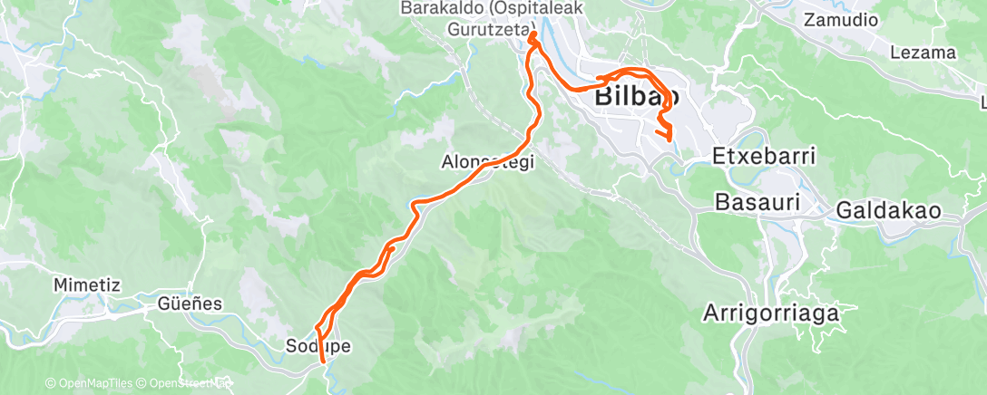 Map of the activity, Sodupe