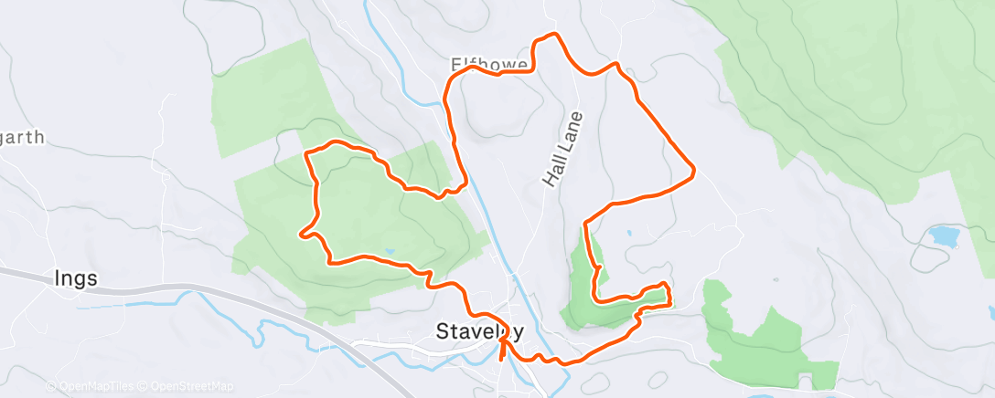 Карта физической активности (Staveley walk)