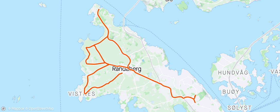 Map of the activity, Tosk på Bø 20/15/20