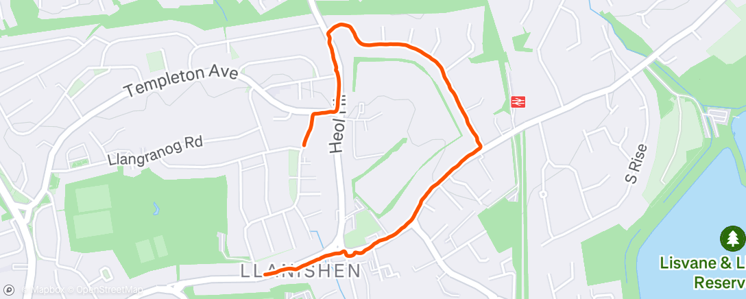 Map of the activity, Night Walk