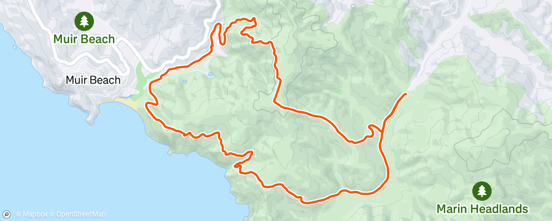 Map of the activity, Morning hike