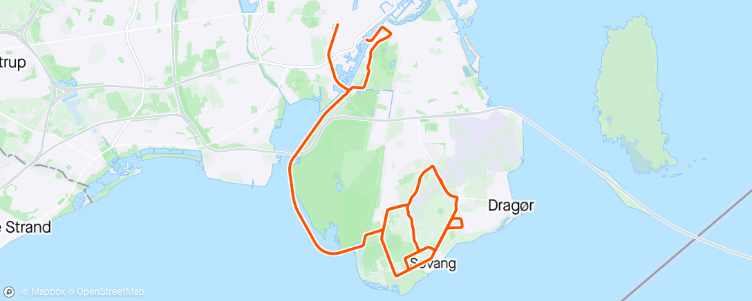 Map of the activity, Søndags sport