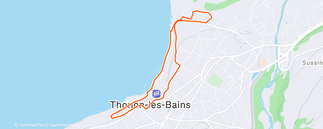 Map of the activity, Morning Run