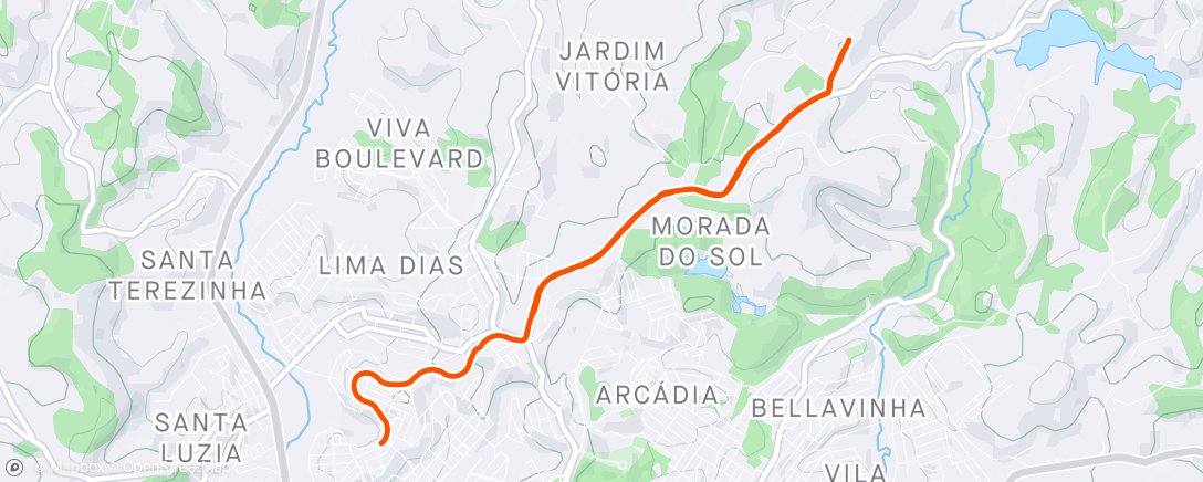 Map of the activity, Corrida