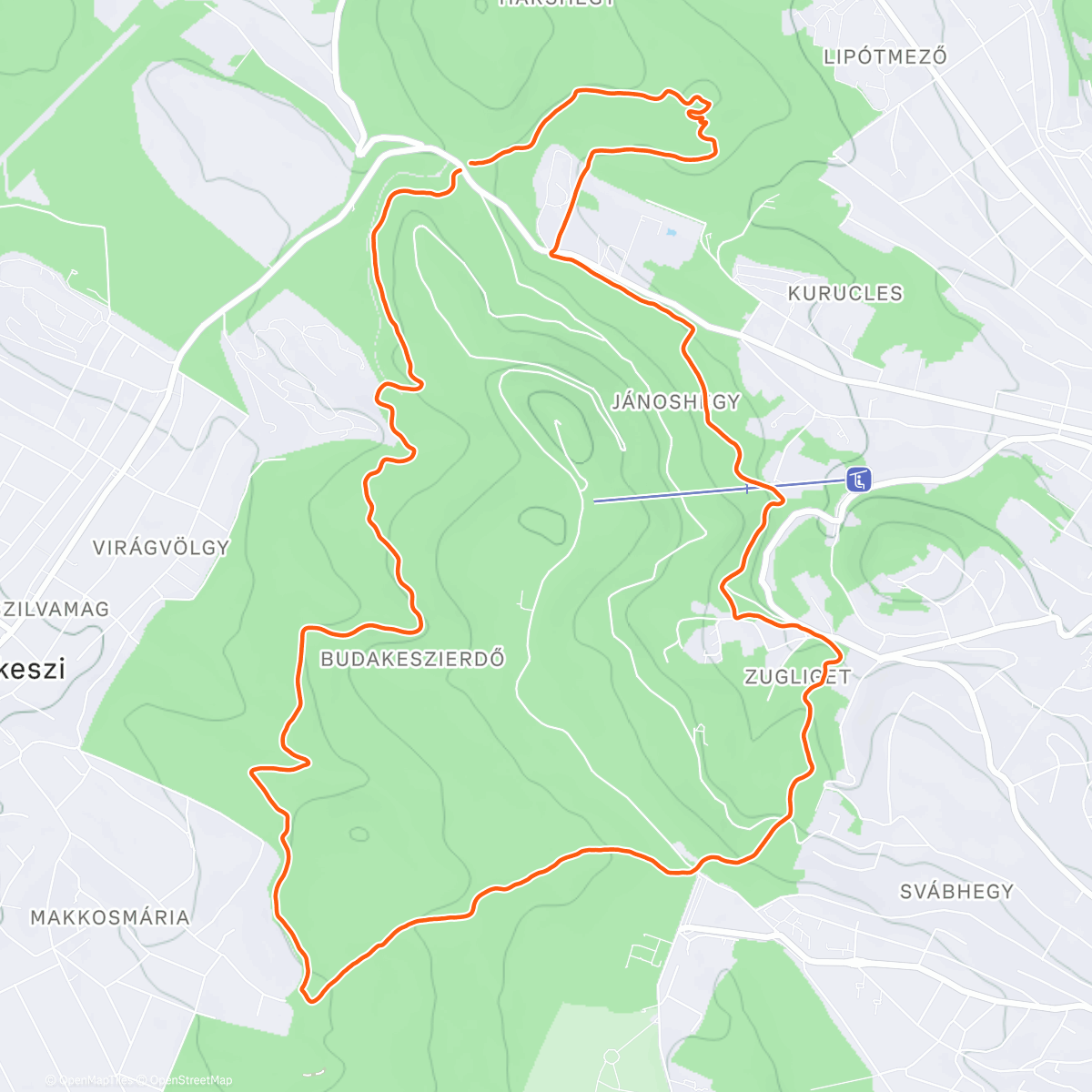 Map of the activity, Salomon Runity #144 Bejgli égető futás Márkóval
