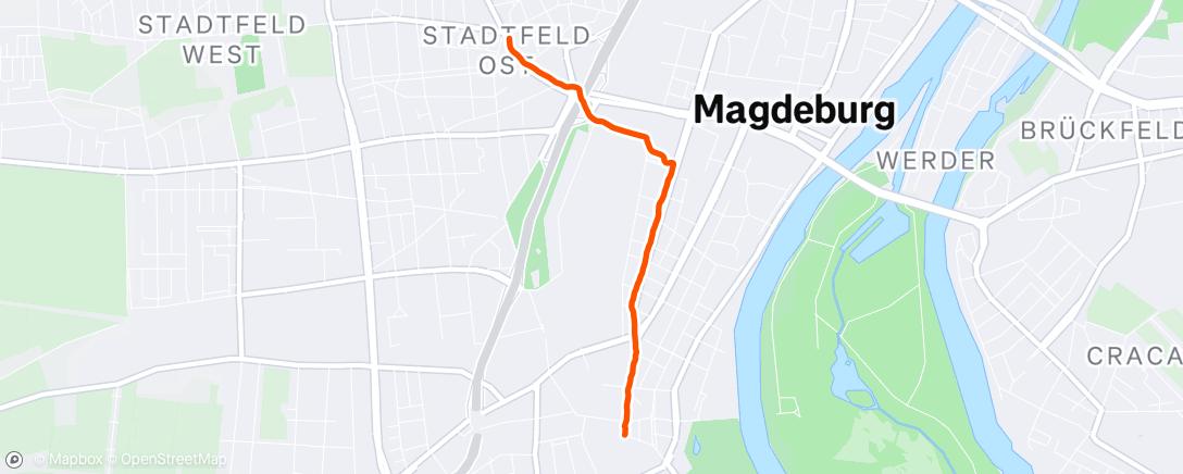 Map of the activity, Afternoon Walk