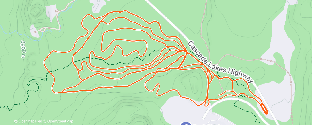 Map of the activity, Morning Nordic Ski
