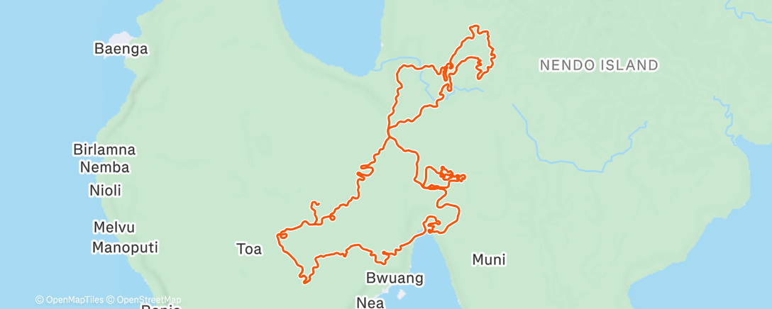 Map of the activity, Zwift - Group Ride: Long - Stage 1 - Tour de Zwift on Shisa Shakedown in Makuri Islands