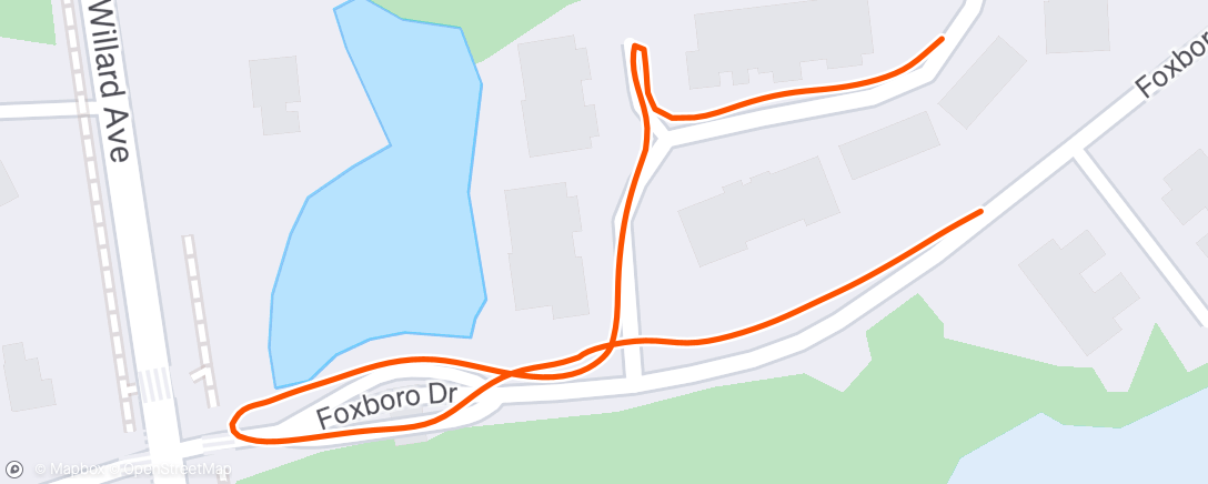 Map of the activity, Morning Run