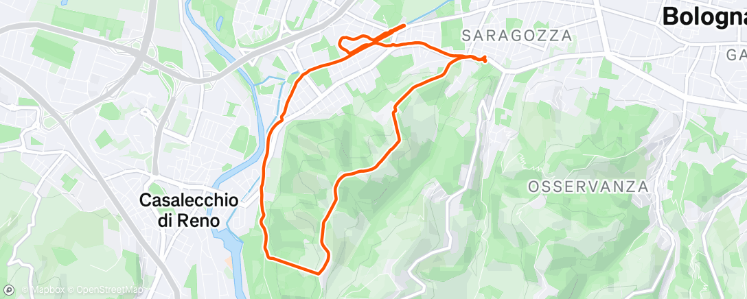 Map of the activity, Morning Run