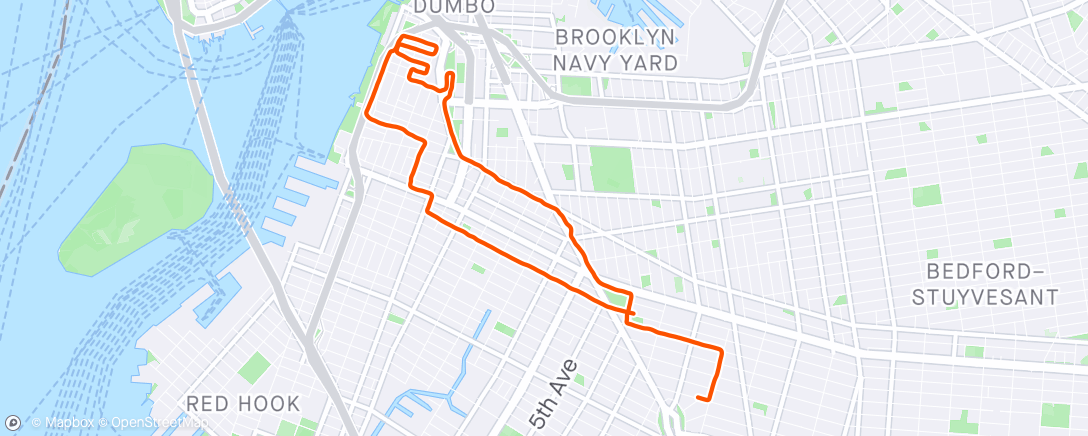 Map of the activity, brooklyn heights bop
