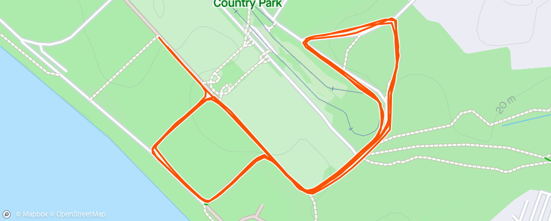 Map of the activity, Parkrun - absolute bag of shite