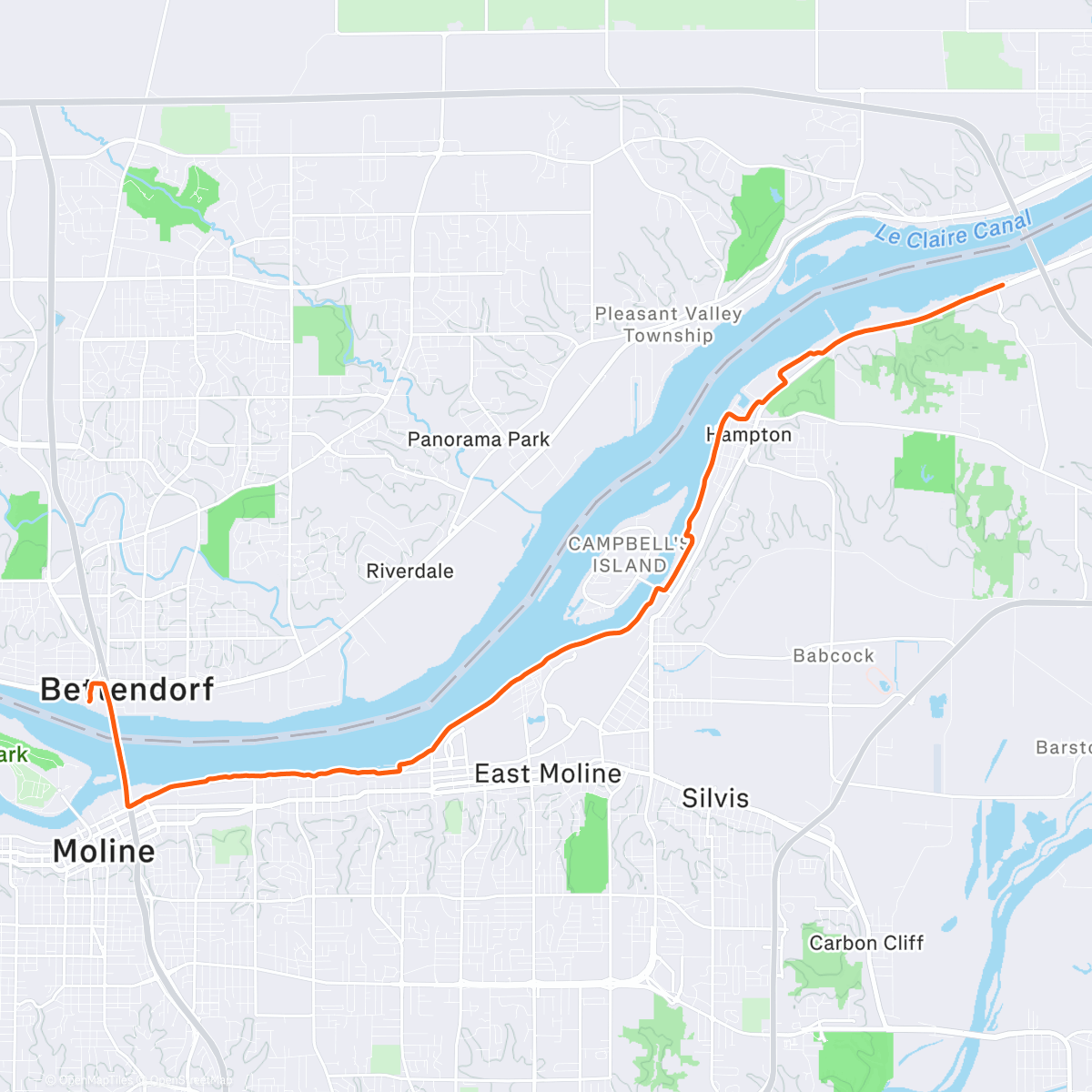 Map of the activity, 2 State Run