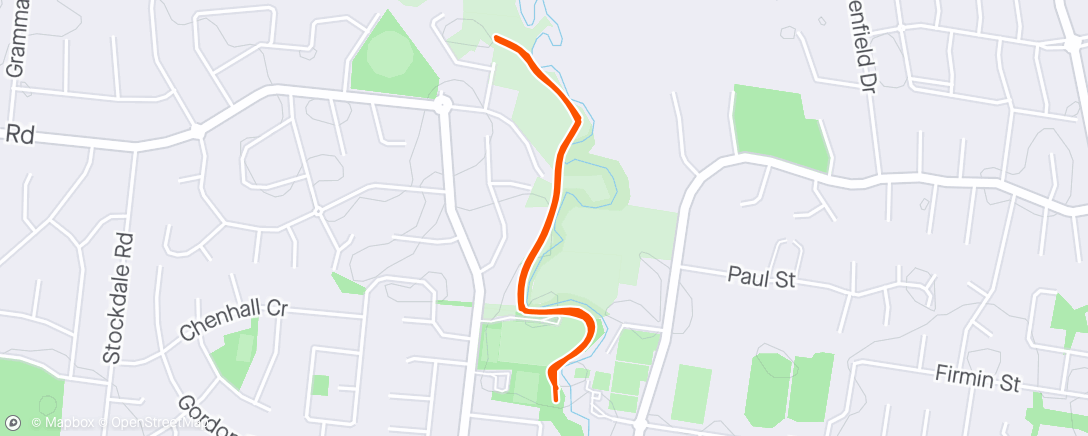 Map of the activity, Traralgon parkrun