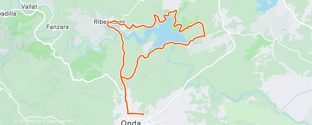 Map of the activity, Afternoon Ride