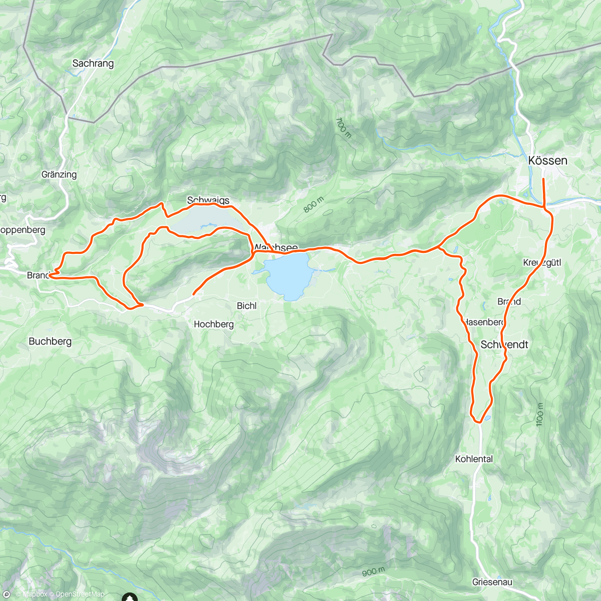 Map of the activity, ROUVY - Challenge Kaiserwinkl-Walchsee | Austria 42km
