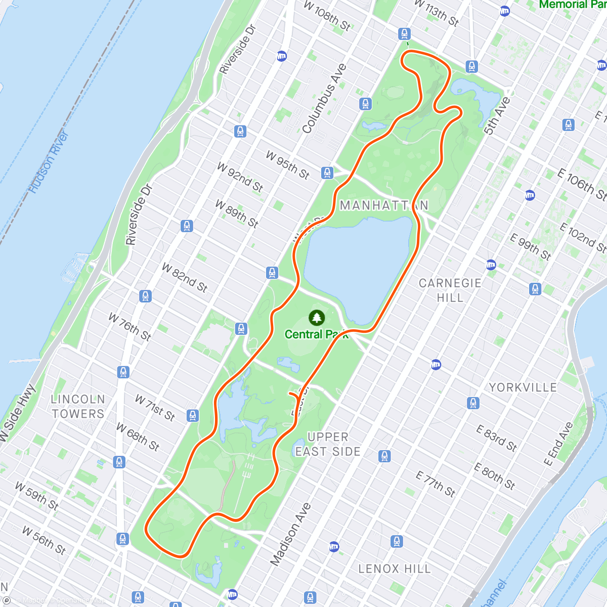 Mappa dell'attività Zwift - Race: Stage 4: Bag That Badge - Park Perimeter Reverse (B) on Park Perimeter Reverse in New York