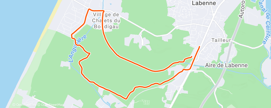 Map of the activity, Bla-bla forêt avec Nico