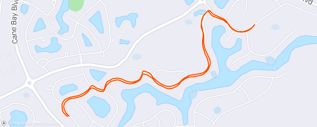 Map of the activity, ☀️ Evening Run