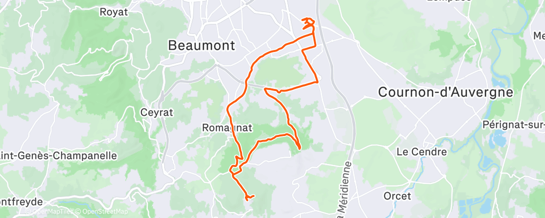 Map of the activity, Bien Gras !!!!!🚲🚴🏻🚴🏻🚴🏻