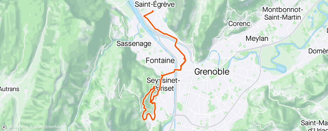 Map of the activity, Début Saint-Nizier