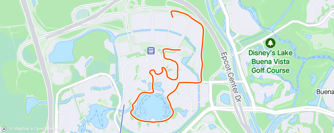 Map of the activity, Disney: Never Land 5k