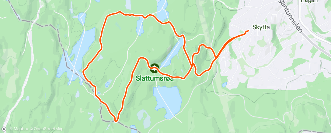 Mappa dell'attività Rundtur på sti med Johannes