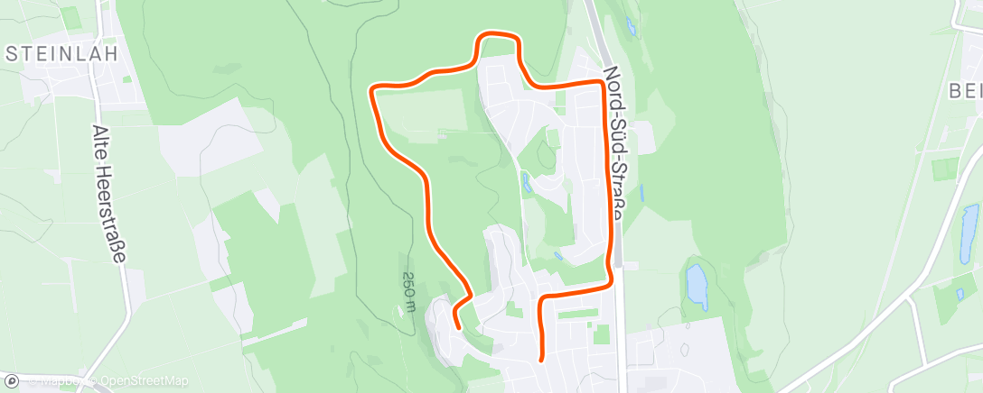 Map of the activity, Restday Walk