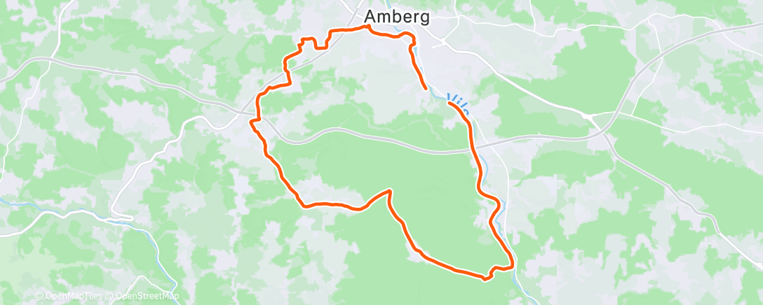 Map of the activity, Weihnachtsrunde durch den Hirschwald