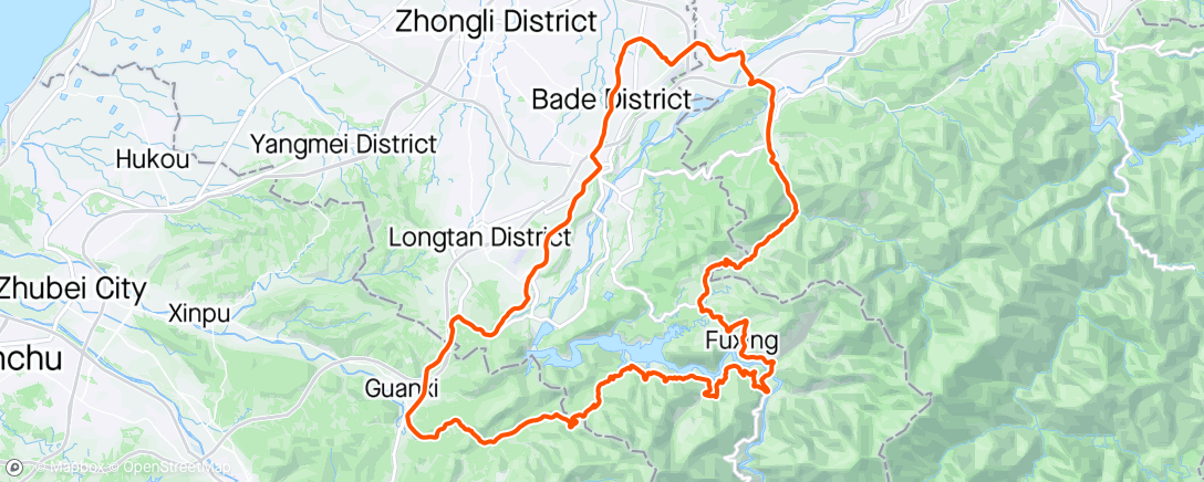 Map of the activity, 台7乙>角板山>羅馬公路