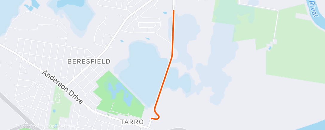 Map of the activity, Morning Ride