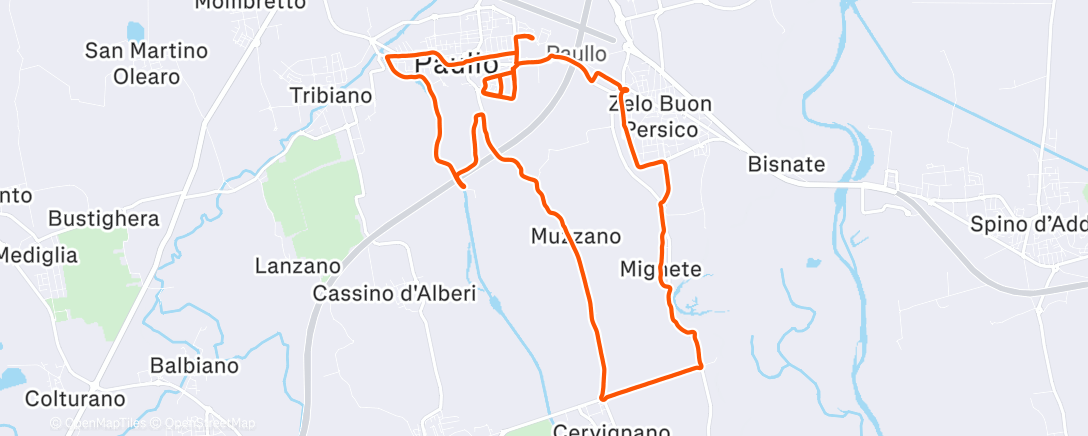 Map of the activity, Fondo con 10 allunghi finali in leggera spinta