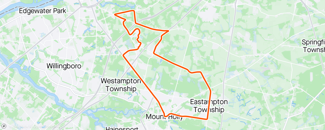 Map of the activity, Morning Ride