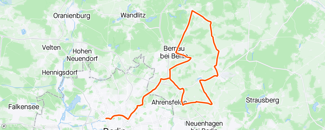 Map of the activity, Kurze Runde mit Peter 🌧⛅️
