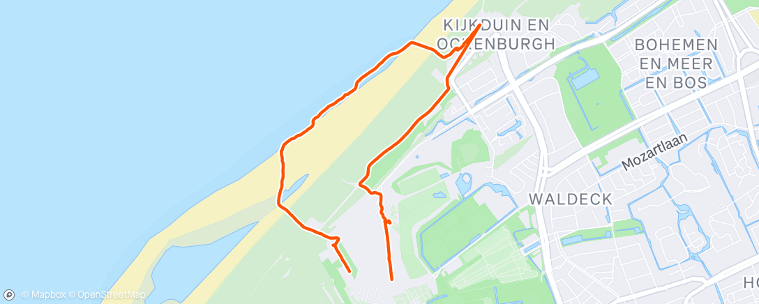 Map of the activity, Spaziergang am Nachmittag