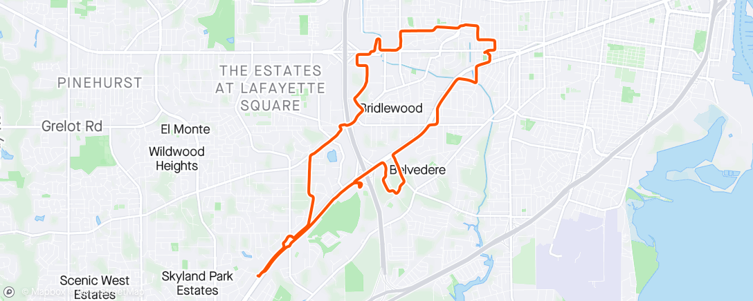 Mapa da atividade, Afternoon Ride first time pushing myself in a while.