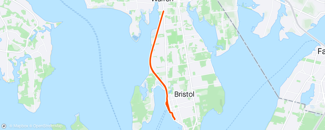 Mapa de la actividad (East Bay Bike Path - pace focus)